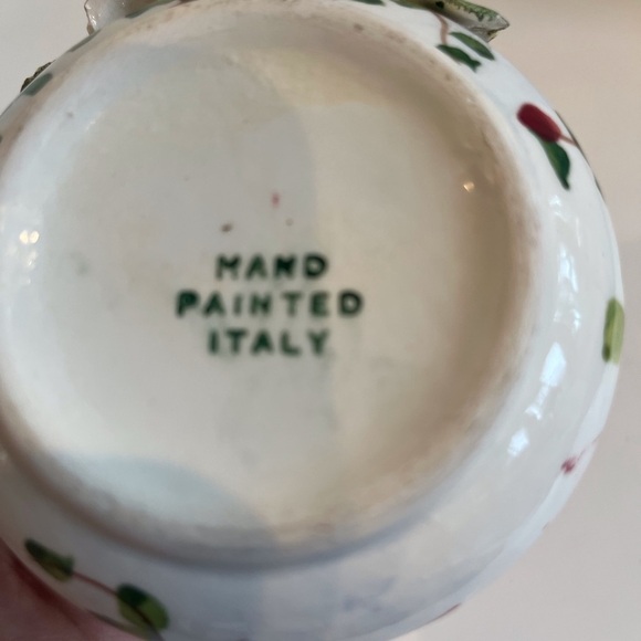 Pair of Hand-Painted Italian Trinket/Snack Dishes - Picture 7 of 11